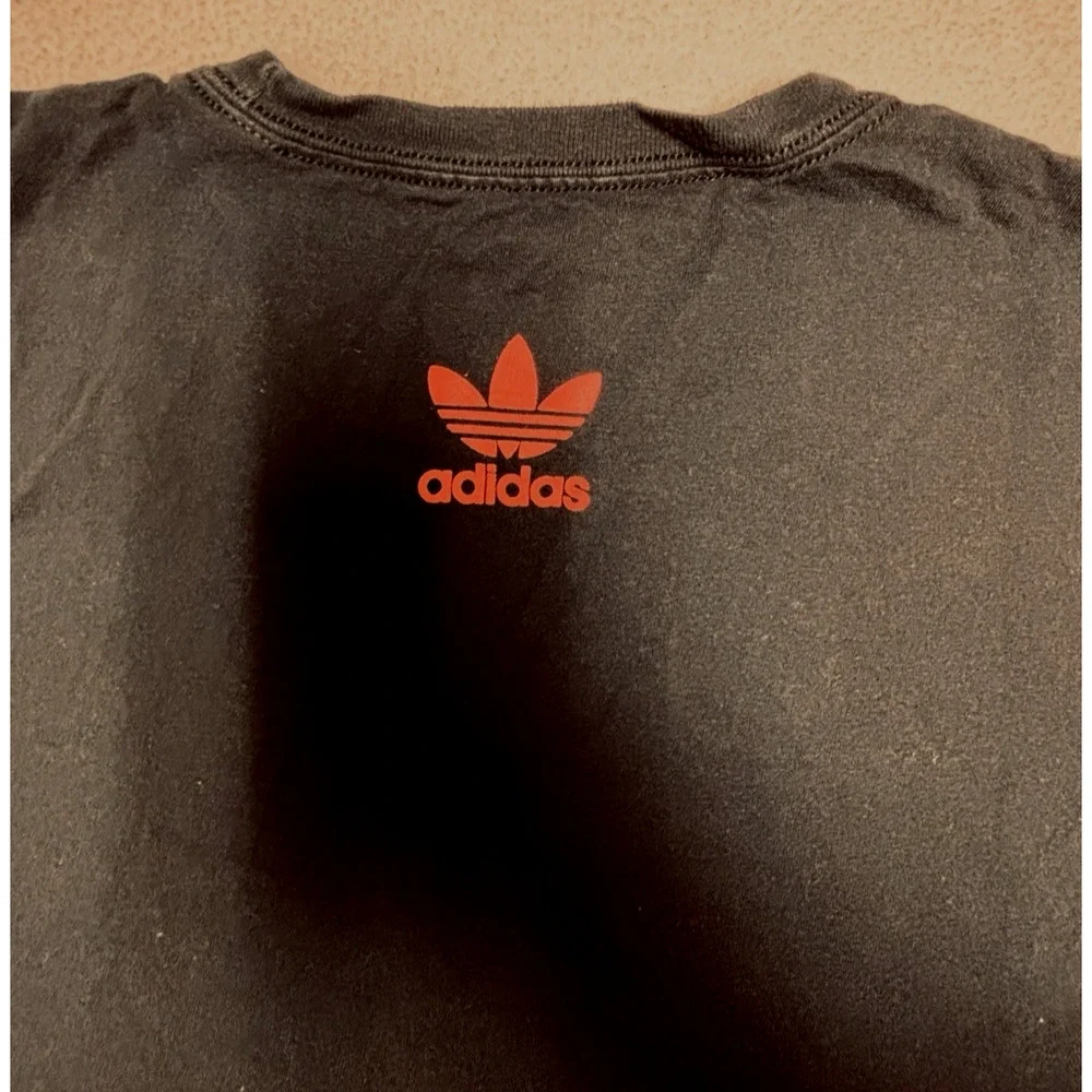 Mens Adidas Black w Pink Originals True to the Game T Shirt S Unworn?